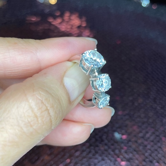 Triple zirconia sterling silver - Picture 8 of 9